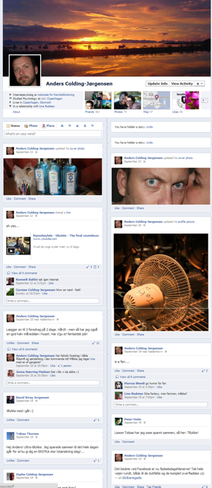 Den nye Facebook tidslinje